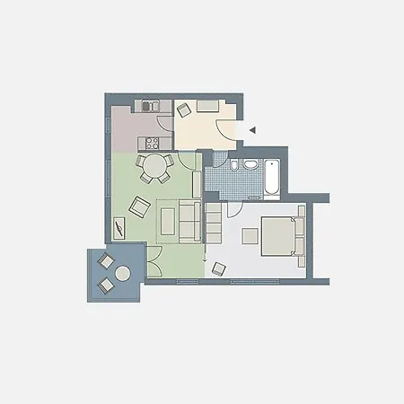 Apartament Kaiservillen - Mit 1 Schlafzimmer Und Balkon D234 Heringsdorf